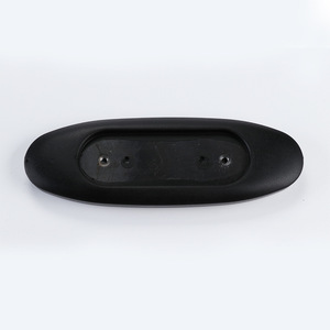 Reposabrazos de PU para Silla de Oficina, Negro P03, Fijo, Juego de 2 Piezas, Estilo Moderno Minimalista - Product Image 3