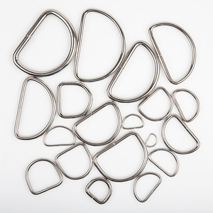 Anneaux en D métalliques assortis Plusieurs tailles Couleurs Anneaux en forme de D pour porte-clés Fabrication de sacs Colliers pour animaux de compagnie DIY Crafts Durable - Product Image 5