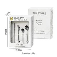 Ensemble de couverts en acier inoxydable doré, 20 pièces, finition miroir, fourchette, couteau, cuillère, 16/24 pièces avec boîte cadeau en marbre pour cadeau de mariage