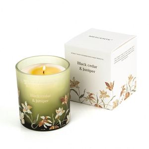 MESCEN Black Cedar & Juniper Scented <b>Candle</b> <b>Glass</b> <b>Jar</b> Woody Aromatherapy Home Decor - Product Image 1