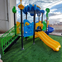 Glissade de terrain de jeu pour enfants en plastique d'extérieur MT-HY004