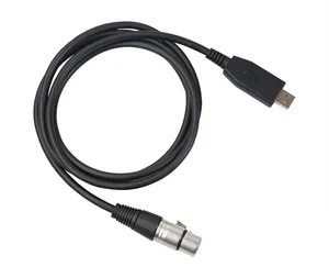 Neueste Lieferung 1-Pck-Schwarz 2 m 3 m 9 Fuß USB-Ständer zu XLR-Ständer Kabelkabel-Adapter Mikrofon MIC-Linkkabel Studio Audio-Linkkabel