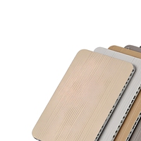 Panneau décoratif en aluminium à grain de bois en nid d'abeille pour mur rideau, plafond et revêtement intérieur
