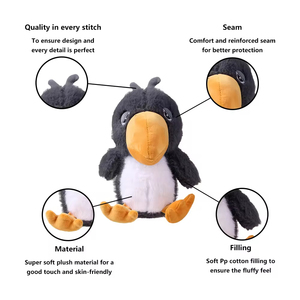 Juguete de Peluche de Tucán de Pico Grande, Pájaro Tropical de Peluche Largo, Muñeco de Animal Salvaje Suave al por Mayor para Tiendas de Regalos de Zoológicos - Product Image 2
