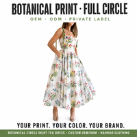 Robe Midi Plissée à Bretelles Fines Broderie Florale Personnalisée Style Bustier avec Poches pour Femme, Vente en Gros, Fabricant OEM, Style Bohème