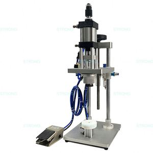 Machine à sceller les bouteilles en verre à roulement pneumatique, petite machine de capsulage pour flacons de parfum en verre - Product Image 3