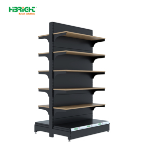 Heavy Duty Gondola Shelving Supermarket Rack Double Sided Retail Display Cabinet 5 Shelf <b>Metallic</b> Store Fixture - Product Image 3