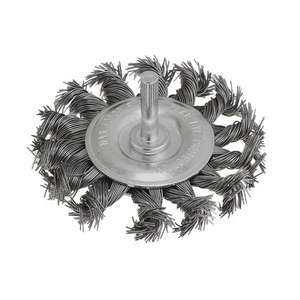 FERVI - SGR075I Cepillo de nudos retorcidos con eje-EAN 8012667327637 ABRASIVOS RUEDAS DE HONESADO, CEPILLOS Y CAPOS - Product Image 1