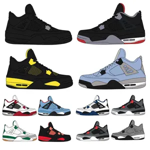 2024 New 4s Retro sneakers Men's and women's Black Cat sneakers Cheap J4s boys basketball shoes