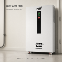 Sistem Penyimpanan Energi All in One LiFePO4 16kWh 51.2V IP65 Kabinet EMS Penyeimbang Aktif Layar LCD Penggunaan Rumah Off Grid