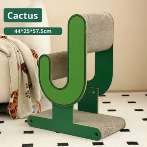 กระดานลับเล็บแมวแบบปรับแต่งได้ของเล่นรังนกแคคตัสแบบทนทานต่อการสึกหรอม้าโยก - Product Image 5