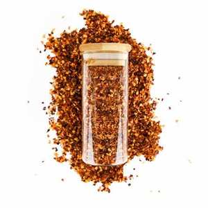 Borosilicate 1/8oz Oitavo Flower Power Packages Silicone Ring Seal Sucção Tampa 3,5 gramas Frascos de vidro 2oz com tampas de madeira - Product Image 2