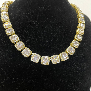 Pulsera de Tenis con Diamantes Grandes Estilo Rapero Travis Scott, Chapada en Oro, Joyería Masculina de Moda en <span class=keywords><strong>Instagram</strong></span>, Cadena de Tenis Iced Out - Product Image 6