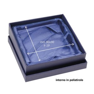 Scatole per Gioielli Blu con Base e Coperchio 125x125x30 - Product Image 2
