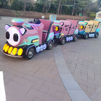 Train électrique sans rail pour enfants, pour usage intérieur et extérieur, idéal pour les centres commerciaux, les parcs d'attractions et les sites touristiques