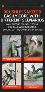 Nouveau Portable de haute qualité 220v Brushless mur rainurage Machine 85mm profondeur de coupe anneau scie béton mur rainurage scie - Product Image 4