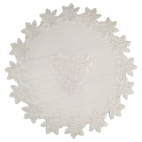 Set de table rond en PVC métallisé doré, écologique, classique, résistant à la chaleur, pour la décoration de table à manger, tapis et sous-plats