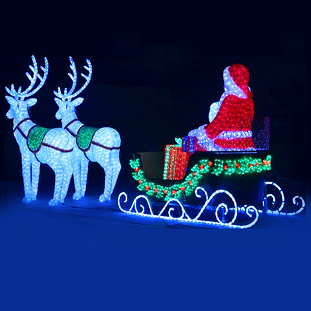 Outdoor Giant Christmas Reindeer With Led Light Waterproof Moving Reindeer Christmas Moving Reindeer