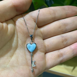 เครื่องประดับเงินแท้ 925 ดีไซน์พิเศษ ประดับด้วยลาริมาร์แท้ รูปสัตว์ทะเล สำหรับผู้หญิง - Product Image 3