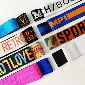 Cinta Elástica Jacquard con Letras en Relieve 3D, Diseño Personalizado XYX, Logotipo, Color, Material y Patrón Personalizables, Venta al Por Mayor - Product Image 1