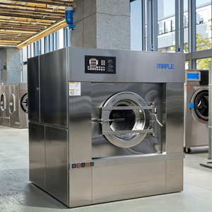 120kg Fully Automatic Stainless Steel Washing Machine Big Capacity Extractor for Hotels 120kg Big Capacity Fully Automatic Comme - Product Image 1