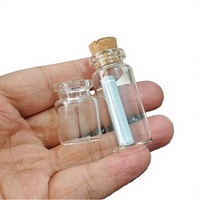 Bouteilles en verre transparentes vides de 5ML, 8ML, 10ML, 14ML, 16ML, 20ML avec bouchon en liège, petites bouteilles à épices, pots, flacons pour loisirs créatifs, sérigraphiés