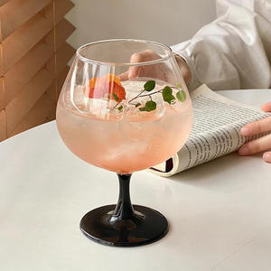 Verres noirs à brandy français gobelet à <span class=keywords><strong>vin</strong></span> <span class=keywords><strong>blanc</strong></span> court <span class=keywords><strong>vin</strong></span> rouge 700ml verre pour mariage - Product Image 3