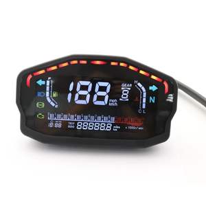 Fábrica ATV motocicleta Universal ABS LCD medidor Digital velocímetro odómetro impermeable motocicleta medidor - Product Image 2