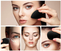 Polyuréthane hydrophile haute densité doux compressé maquillage éponge multi-forme fond de teint bouffée sans latex cosmétiques en gros