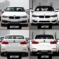 Bumper Depan Lengkap Baru dengan Klip dan Baut untuk Upgrade Seri 3 F30/F35 2013-2018, Ubah ke Gaya M3CS