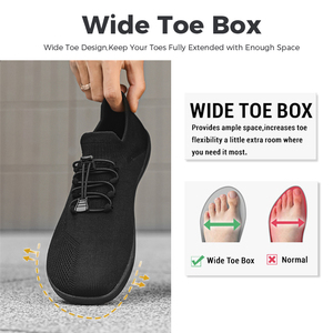 Zapatillas Unisex 2026 <span class=keywords><strong>de</strong></span> Punta Ancha Cómodas y Transpirables <span class=keywords><strong>de</strong></span> Malla para Hombre, Estilo Slip-On, con Suela Plana y Sensación Zero Drop - Product Image 2