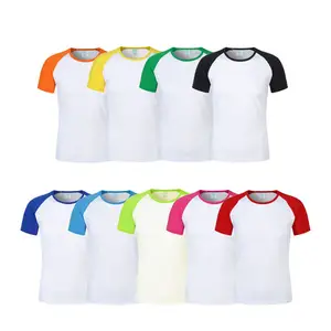 Custom Silkscreen or DTG Printing High Quality Raglan Baseball T-shirts Wholesale unisex comfortable t shirt