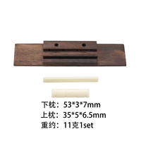 110MM 4-String Rosewood Ukulele Bridge Acoustic Guitar Accessory Stringed Instruments Parts & Accessories
