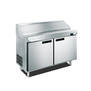 Réfrigérateur commercial à 2 portes pour la préparation de salades et bar à salades à pizza pour les cuisines de restaurant Réfrigérateur d'affichage de métro - Product Image 3