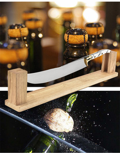 Ouvre-bouteille <span class=keywords><strong>sabre</strong></span> en acier inoxydable avec logo personnalisé Couteau rituel élégant <span class=keywords><strong>pour</strong></span> champagnes mousseux - Product Image 6