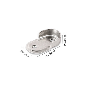 <span class=keywords><strong>Tringle</strong></span> de <span class=keywords><strong>penderie</strong></span> en acier, quincaillerie pour meubles, pour usage domestique et de bureau moderne, installation facile et hauteur réglable, avec base incluse - Product Image 6