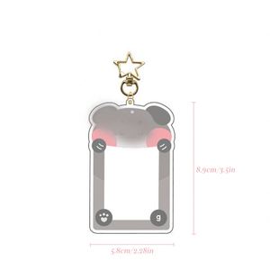Porte-clés photo numérique en acrylique personnalisé avec impression sérigraphique, motif de dessin animé personnalisé pour cadeaux promotionnels - Product Image 2
