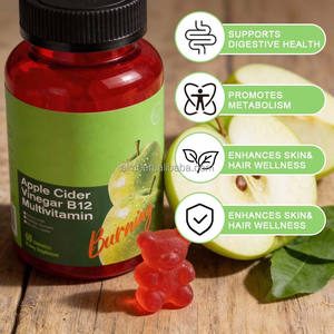 60 Gomitas con Polifenoles Cítricos, Probióticos, L-Carnitina, Apoyo Energético, Digestión, <span class=keywords><strong>Vinagre</strong></span> <span class=keywords><strong>de</strong></span> Sidra <span class=keywords><strong>de</strong></span> <span class=keywords><strong>Manzana</strong></span>, Multivitaminas B12 - Product Image 2
