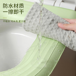 <b>Eva</b> Waterproof Toilet Seat Cover With Handle Washable Four Seasons Use - Product Image 1