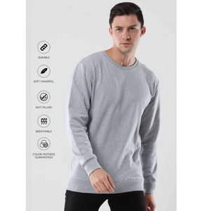 Sudadera de Cuello Redondo, 300 GSM, Premium, Suave, Cómoda, Cálida, Duradera, Elegante, Informal, Perfecta para Hombres y Mujeres, Viajes al Aire Libre - Product Image 5