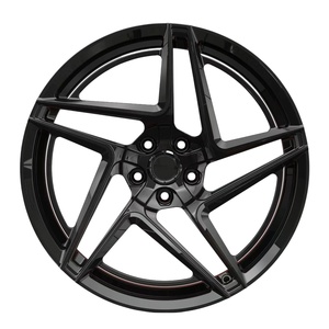 Nuovi Cerchi in Lega di Alluminio Forgiati Personalizzati WX 18-20 Pollici per <span class=keywords><strong>Audi</strong></span> <span class=keywords><strong>A6</strong></span> <span class=keywords><strong>C6</strong></span> C7 5x112/120 ET30 Nero Rosso Bicolore - Product Image 4