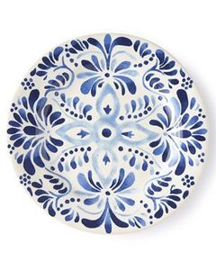Plato rallador <span class=keywords><strong>de</strong></span> cerámica azul y blanco, tradicional, hecho a mano, para <span class=keywords><strong>vajilla</strong></span> - Product Image 2