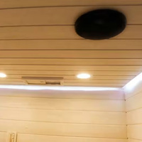 Cabina de Sauna de Vapor Portátil con Panel de Control Computarizado, Moderna, para Uso Doméstico, con Infrarrojos Lejanos, de Madera de Hemlock Sólida, en Oferta