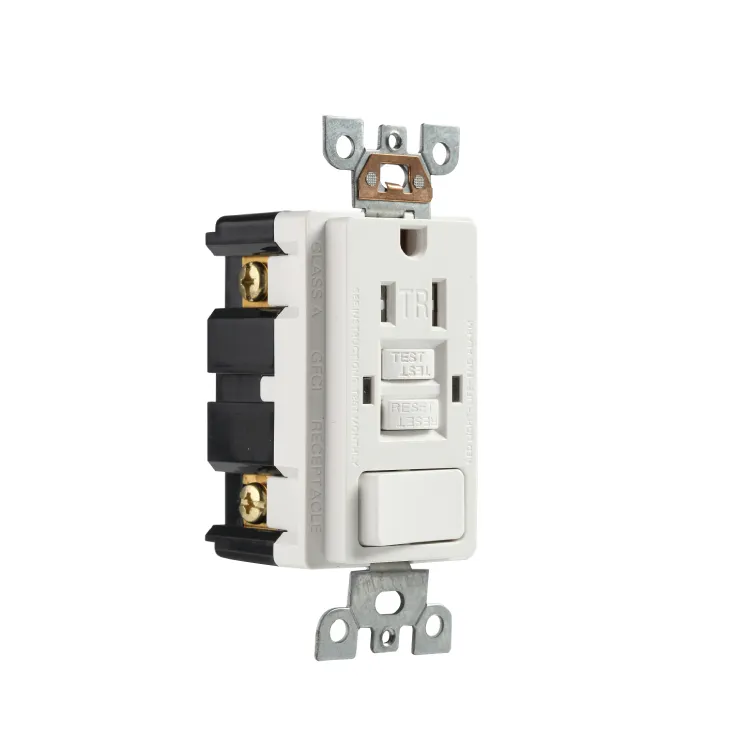 15A 125V ปลั๊ก GFCI Outlet Duplex Receptacle Outlet Socket Tamper Resistant US รับรองอเมริกันซ็อกเก็ต