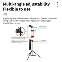 Support de tir à l'arc STARCN, réglable et pliable, en métal, compatible avec les arcs classiques, compound et traditionnels