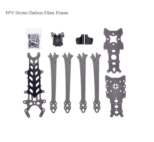 13 Inch FPV Racing Drone Frame Carbon Fiber Airframe Kit Long Range Quadcopter Parts for RC Flying