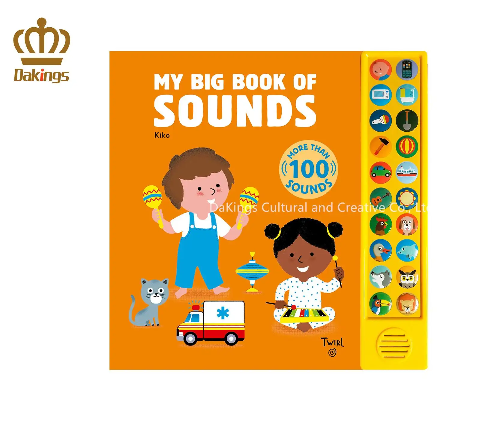 OEM kustom pencetakan buku pendidikan anak-anak awal buku papan suara bayi buku Audio anak-anak