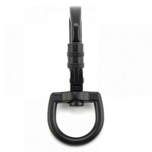 Custom Logo Aluminum Swivel Carabiner <b>Clip</b> Rotating D Ring Keychain Snap <b>Hook</b> for Promotional Activities - Product Image 2