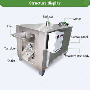 Petite machine à torréfier commerciale H 100 kg pour thé sec, cacao, noix, châtaignes, pistaches et épices domestiques - Product Image 3