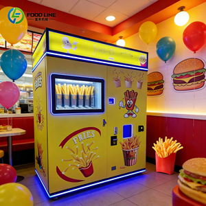 Máquina Expendedora Combinada de Alta Eficiencia para la Preparación de Hamburguesas y Papas Fritas - Product Image 4